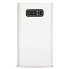 For Samsung Galaxy Note8 Skin Feel Zipper Horizontal Flip Leather Case with Holder & Card Slots & Photo Frame & Lanyard & Long Rope(White) - 3