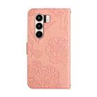 For itel Power 70 Skin Feel Butterfly Embossed Flip Leather Phone Case(Pink) - 3