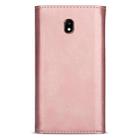 For Samsung Galaxy J7 (2017) / J730 EU Version Skin Feel Zipper Horizontal Flip Leather Case with Holder & Card Slots & Photo Frame & Lanyard & Long Rope(Rose Gold) - 3