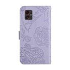 For Samsung Galaxy XCover7 Pro Skin Feel Butterfly Embossed Flip Leather Phone Case(Purple) - 3