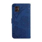 For Samsung Galaxy XCover7 Pro Skin Feel Butterfly Embossed Flip Leather Phone Case(Blue) - 3