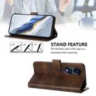 For OPPO A1 Pro 5G / Reno8 T 5G Global Line Splicing Buckle Retro Leather Phone Case(Brown) - 3