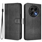 For OPPO A2 Pro 5G / F27 Pro 5G Line Splicing Buckle Retro Leather Phone Case(Black) - 2