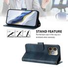For OPPO A5 Pro 5G Global Line Splicing Buckle Retro Leather Phone Case(Dark Blue) - 3