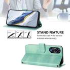 For OPPO A78 4G Global Line Splicing Buckle Retro Leather Phone Case(Mint) - 3