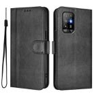 For OPPO A94 5G Global / Reno5 Z Line Splicing Buckle Retro Leather Phone Case(Black) - 2