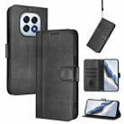 For OPPO F29 5G Global Line Splicing Buckle Retro Leather Phone Case(Black) - 1