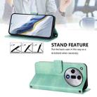 For OPPO Find X7 Line Splicing Buckle Retro Leather Phone Case(Mint) - 3