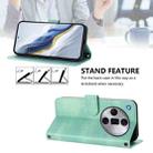 For OPPO Find X7 Ultra Line Splicing Buckle Retro Leather Phone Case(Mint) - 3