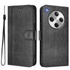 For OPPO Find X8 5G Line Splicing Buckle Retro Leather Phone Case(Black) - 2