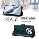 For OPPO Find X8 5G Line Splicing Buckle Retro Leather Phone Case(Dark Green) - 3