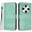 For OPPO Find X8 Pro 5G Line Splicing Buckle Retro Leather Phone Case(Mint) - 2