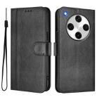 For OPPO Find X8 Pro 5G Line Splicing Buckle Retro Leather Phone Case(Black) - 2