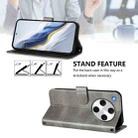 For OPPO Find X8 Pro 5G Line Splicing Buckle Retro Leather Phone Case(Grey) - 3