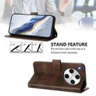 For OPPO Find X8 Pro 5G Line Splicing Buckle Retro Leather Phone Case(Brown) - 3