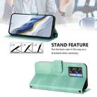 For OPPO K10 5G Global / A77 5G Line Splicing Buckle Retro Leather Phone Case(Mint) - 3