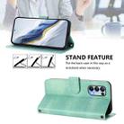 For OPPO Reno5 4G / 5G / Find X3 Lite Line Splicing Buckle Retro Leather Phone Case(Mint) - 3