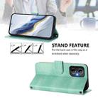 For OPPO Reno8 4G / Reno7 4G Global Line Splicing Buckle Retro Leather Phone Case(Mint) - 3