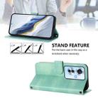 For OPPO Reno11 F 5G Global / F25 Pro 5G India Line Splicing Buckle Retro Leather Phone Case(Mint) - 3
