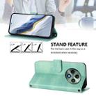 For OPPO Reno12 F 5G / 4G / F27 5G India Line Splicing Buckle Retro Leather Phone Case(Mint) - 3