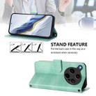 For OPPO Find X8 Ultra 5G Line Splicing Buckle Retro Leather Phone Case(Mint) - 3
