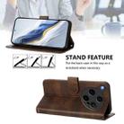 For OPPO Find X8 Ultra 5G Line Splicing Buckle Retro Leather Phone Case(Brown) - 3