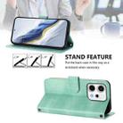 For OPPO Reno14 Global Line Splicing Buckle Retro Leather Phone Case(Mint) - 3
