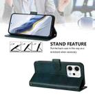 For OPPO Reno14 Global Line Splicing Buckle Retro Leather Phone Case(Dark Green) - 3