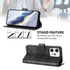 For OPPO Reno14 Pro Global Line Splicing Buckle Retro Leather Phone Case(Black) - 3