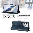 For OPPO Reno14 Pro Global Line Splicing Buckle Retro Leather Phone Case(Dark Blue) - 3