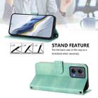 For Motorola Edge 5G 2024 Line Splicing Buckle Retro Leather Phone Case(Mint) - 3