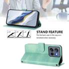 For Motorola Edge 5G 2025 Line Splicing Buckle Retro Leather Phone Case(Mint) - 3