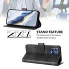 For Motorola Edge 30 Fusion / Moto S30 Pro Line Splicing Buckle Retro Leather Phone Case(Black) - 3