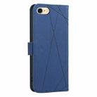 For iPhone 6 / 7 / 8 / SE Geometric Pattern RFID Leather Phone Case(Blue) - 3