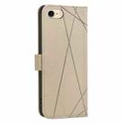 For iPhone 6 / 7 / 8 / SE Geometric Pattern RFID Leather Phone Case(Beige) - 3