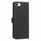 For iPhone 6 / 7 / 8 / SE Geometric Pattern RFID Leather Phone Case(Black) - 3