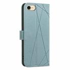 For iPhone 6 / 7 / 8 / SE Geometric Pattern RFID Leather Phone Case(Green) - 3