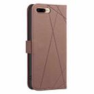 For iPhone 6 Plus / 7 Plus / 8 Plus Geometric Pattern RFID Leather Phone Case(Brown) - 3