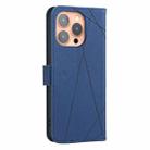 For iPhone 11 Pro Max Geometric Pattern RFID Leather Phone Case(Blue) - 3