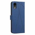 For iPhone XR Geometric Pattern RFID Leather Phone Case(Blue) - 3