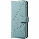 For iPhone 17 Geometric Pattern RFID Leather Phone Case(Green) - 2