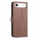 For iPhone 17 Air Geometric Pattern RFID Leather Phone Case(Brown) - 3