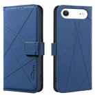 For iPhone 17 Air Geometric Pattern RFID Leather Phone Case(Blue) - 1