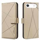 For iPhone 17 Air Geometric Pattern RFID Leather Phone Case(Beige) - 1