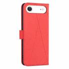 For iPhone 17 Air Geometric Pattern RFID Leather Phone Case(Red) - 3