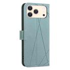 For iPhone 17 Pro Max Geometric Pattern RFID Leather Phone Case(Green) - 3