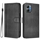 For Motorola Moto G Play 2025 / G Power 2025 Line Splicing Buckle Retro Leather Phone Case(Black) - 2