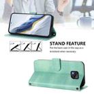 For Motorola Moto G Power 2021 Line Splicing Buckle Retro Leather Phone Case(Mint) - 3