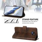 For Motorola Moto G Power 2021 Line Splicing Buckle Retro Leather Phone Case(Brown) - 3