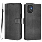 For Motorola Moto G Power 2023 5G Line Splicing Buckle Retro Leather Phone Case(Black) - 2